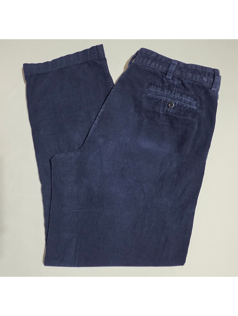 L.L. Bean Comfort Waist Stretch Country Corduroy Pants 38x34 Navy Chino Trousers